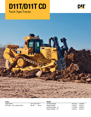 Bulldozers Caterpillar D11T