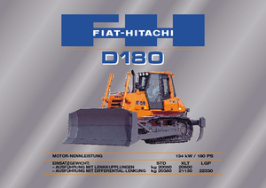 Bulldozers Fiat-Hitachi D 180 XLT