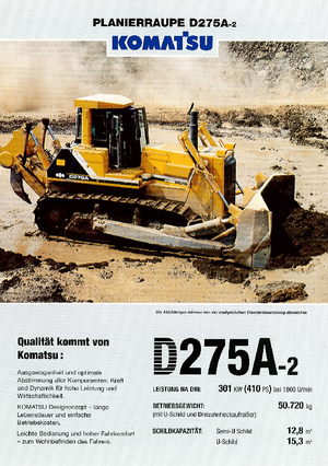 Bulldozers Komatsu D275A-2