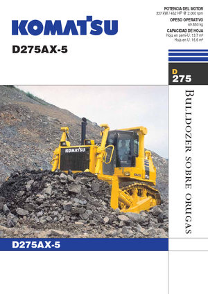 Bulldozers Komatsu D275AX-5E0