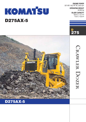 Bulldozers Komatsu D275AX-5E0