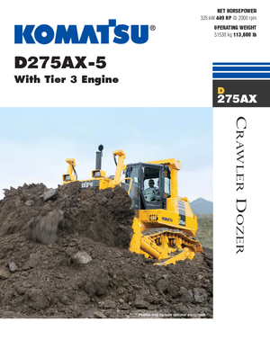 Bulldozers Komatsu D275AX-5E0
