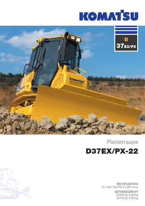 Bulldozers Komatsu D37PX-22