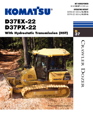 Bulldozers Komatsu D37PX-22