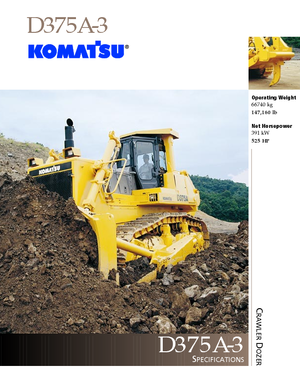 Bulldozers Komatsu D375A-3