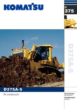 Bulldozers Komatsu D375A-5