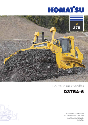 Bulldozers Komatsu D375A-6