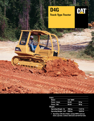 Bulldozers Caterpillar D 4 G