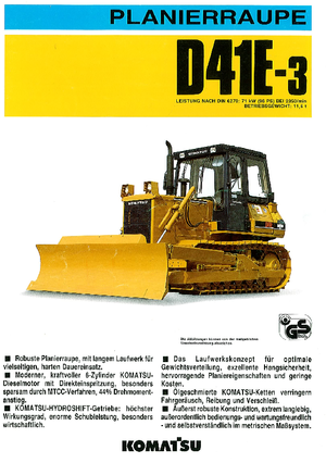 Bulldozers Komatsu D41E-3