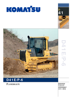 Bulldozers Komatsu D41E-6C