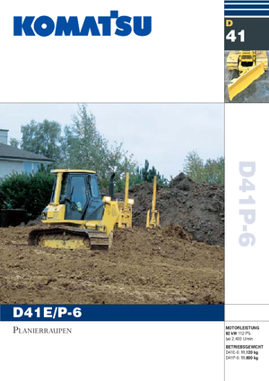 Bulldozers Komatsu D41P-6