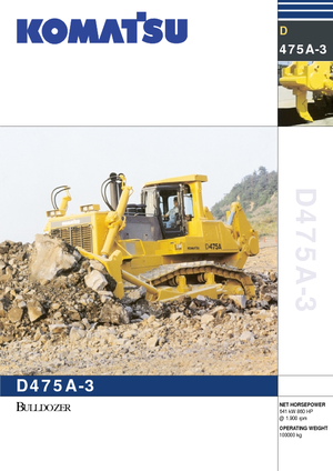 Bulldozers Komatsu D475A-3