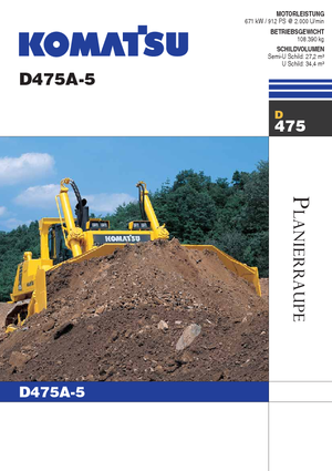 Bulldozers Komatsu D475A-5
