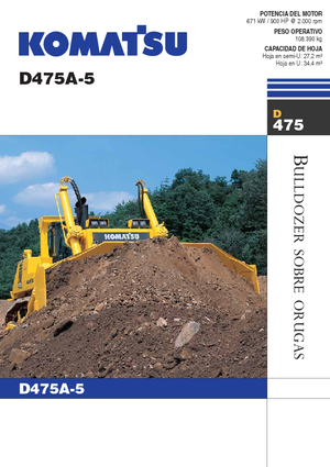 Bulldozers Komatsu D475A-5