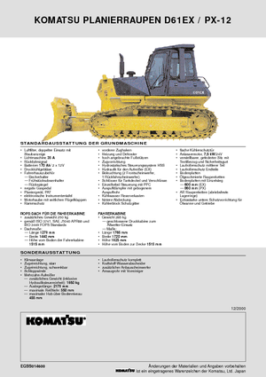 Bulldozers Komatsu D61EX-12