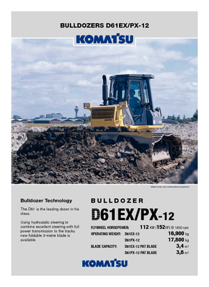 Bulldozers Komatsu D61PX-12