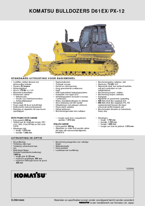 Bulldozers Komatsu D61PX-12