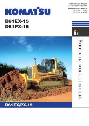 Bulldozers Komatsu D61PX-15E0