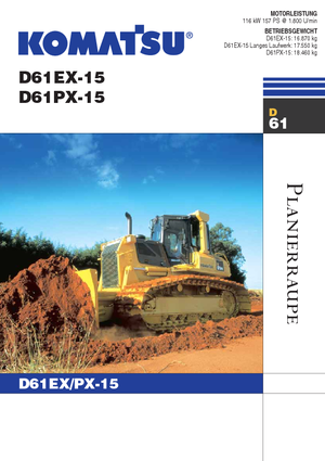 Bulldozers Komatsu D61PX-15