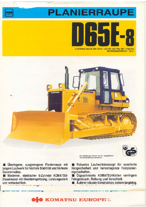 Bulldozers Komatsu D65E-8