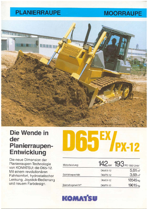 Bulldozers Komatsu D65EX-12