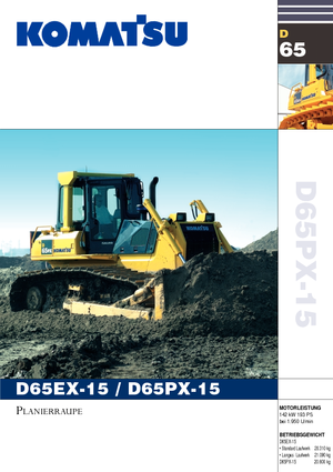 Bulldozers Komatsu D65EX-15