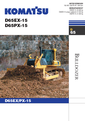 Bulldozers Komatsu D65PX-15