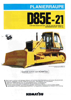 Bulldozers Komatsu D85E-21