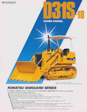 Bulldozers Komatsu D31S-18