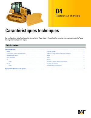 Bulldozers Caterpillar D4 XL