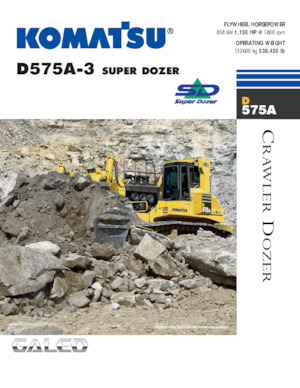 Bulldozers Komatsu D575A-3