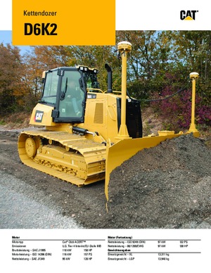 Bulldozers Caterpillar D6K2 XL