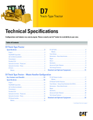 Bulldozers Caterpillar D7 LGP
