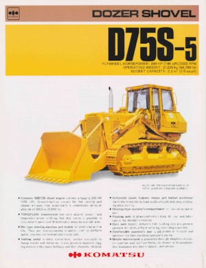 Bulldozers Komatsu D75S-5