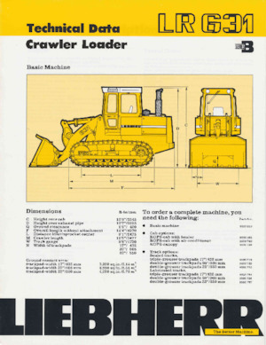 Bulldozers Liebherr LR 631 B