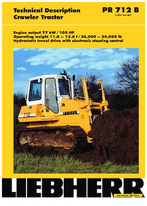 Bulldozers Liebherr PR 712 B-M Litr.