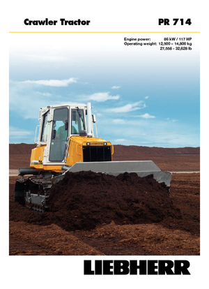 Bulldozers Liebherr PR 714 XL