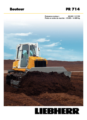 Bulldozers Liebherr PR 714 XL