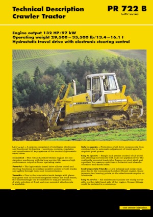 Bulldozers Liebherr PR 722 B-M Litr.