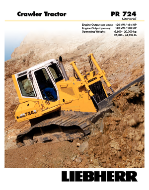 Bulldozers Liebherr PR 724 XL