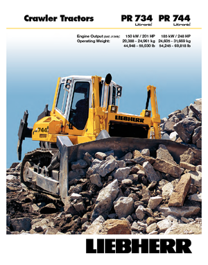Bulldozers Liebherr PR 734 L