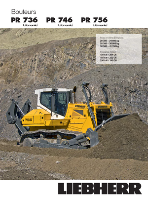 Bulldozers Liebherr PR 736 XL