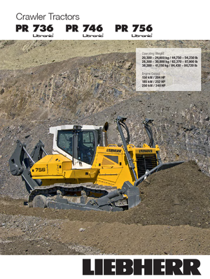 Bulldozers Liebherr PR 736 XL