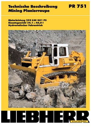 Bulldozers Liebherr PR 751