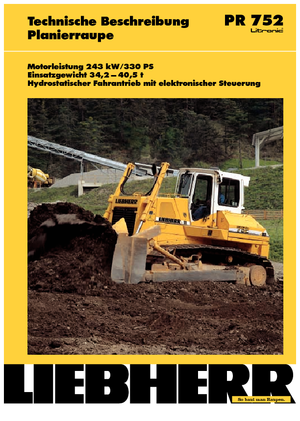 Bulldozers Liebherr PR 752