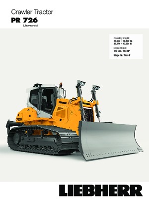 Bulldozers Liebherr PR 726 XL