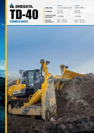 Bulldozers Dressta TD 40E Extra 