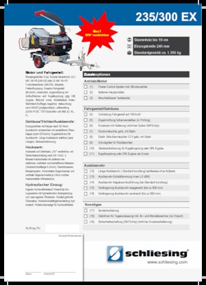 Déchiqueteuses de bois Schliesing 300 EX