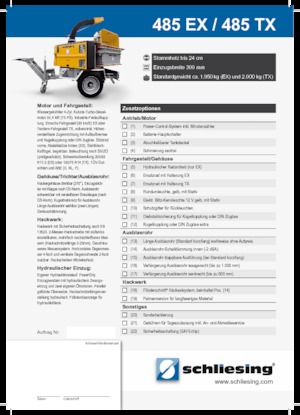 Déchiqueteuses de bois Schliesing 485 TX