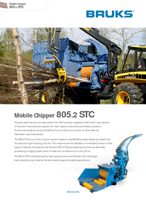 Déchiqueteuses de bois Bruks 805.2 STC